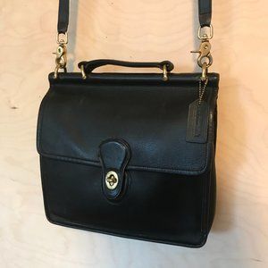 Black Leather Vintage COACH 9927 Willis